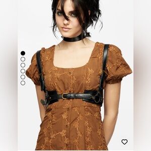 Maeve Western Brass Harness